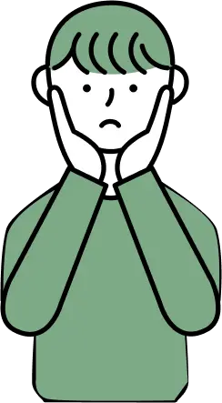 困っている人のイラスト